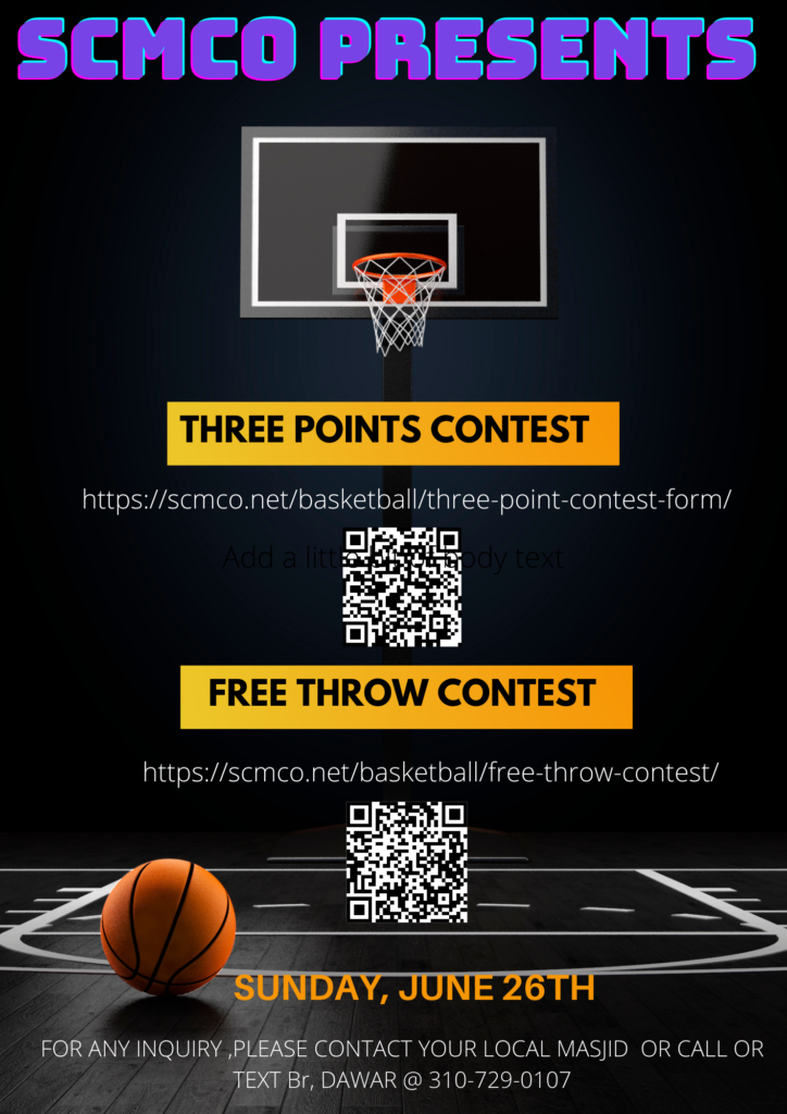 Three Points and Free Throw Contest Flier